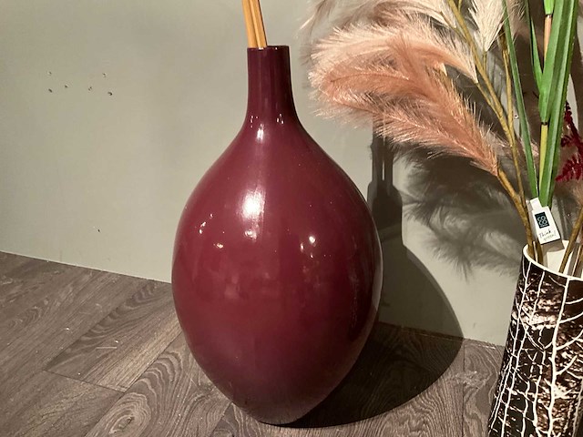 Vaas met decoratie (2x) - afbeelding 5 van  6