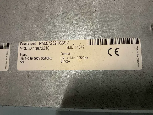Vacon nxs00725 frequentieregelaar - afbeelding 5 van  5