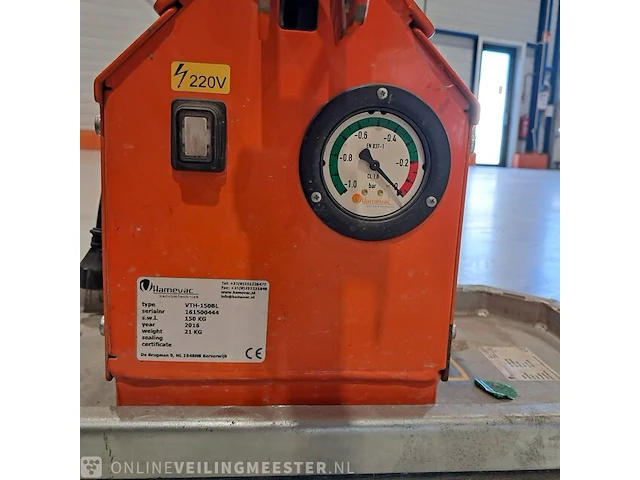 Vacuüm hijsunit hamevac, vth-150-bl, bouwjaar 2016 - afbeelding 3 van  12