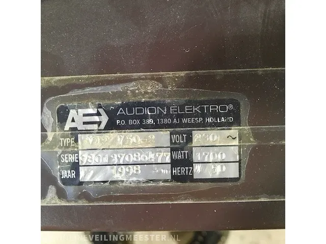 Vacuüm machine audion elektro, vip 750-2, bouwjaar 1998 - afbeelding 2 van  10