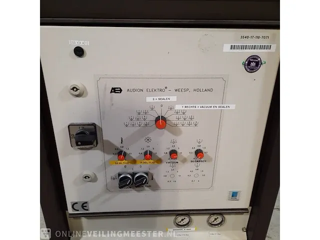 Vacuüm machine audion elektro, vip 750-2, bouwjaar 1998 - afbeelding 7 van  10