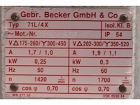 Vacuümpomp - becker - u 3.6 sa - afbeelding 10 van  10