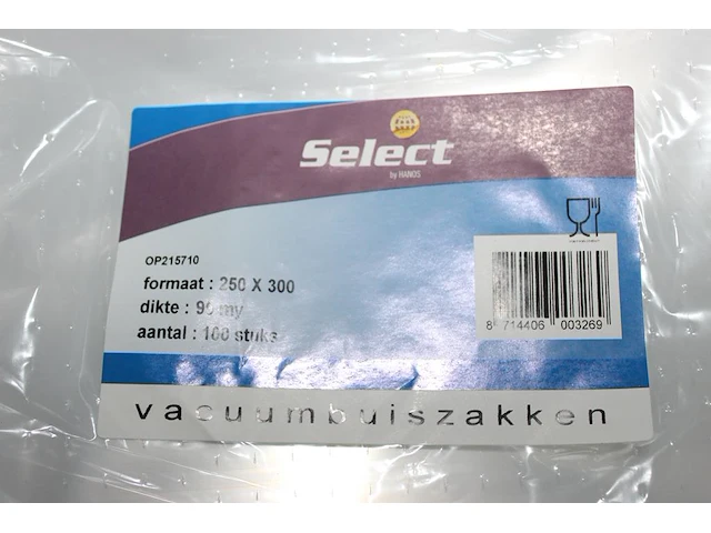 Vacuumzakken in kunststof bak. - afbeelding 2 van  2