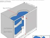 Vadania linksdraaiende uittrekbare organizer - afbeelding 3 van  6
