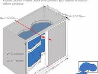 Vadania linksdraaiende uittrekbare organizer - afbeelding 3 van  5