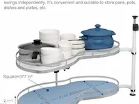 Vadania linksdraaiende uittrekbare organizer - afbeelding 2 van  5