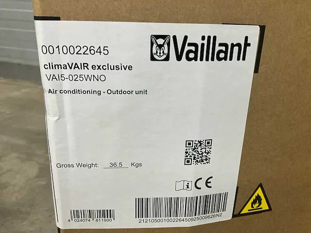Vaillant vai5-025wno buitendeel climavair mono 2,5kw - afbeelding 2 van  11