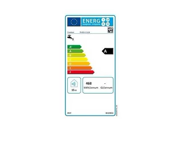 Vaillant ved e 21/8 ved e 21/8 doorstroomboiler a - afbeelding 2 van  5