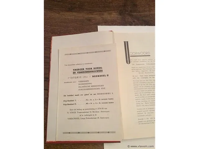 Vakboeken beenhouwers - afbeelding 2 van  7