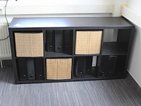 Vakkenkast ikea met drie manden afm. 147 x 39 x 76 cm - afbeelding 1 van  2
