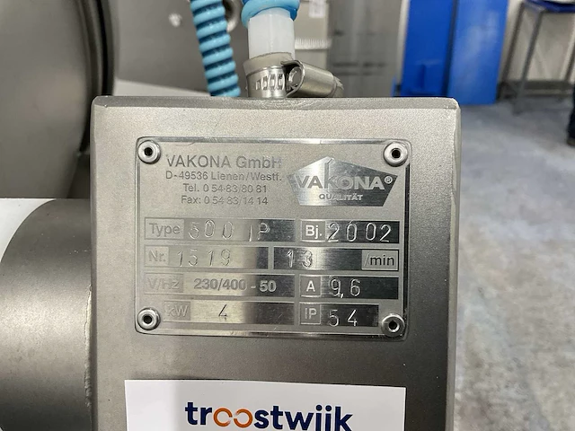 Vakona 500 ip tumbler vacuümmenger - afbeelding 9 van  11