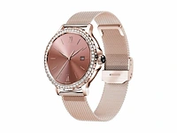 Valante prox smartwatch rose goud staal 44 mm stappenteller hartslagmeter bloeddrukmeter - afbeelding 1 van  1