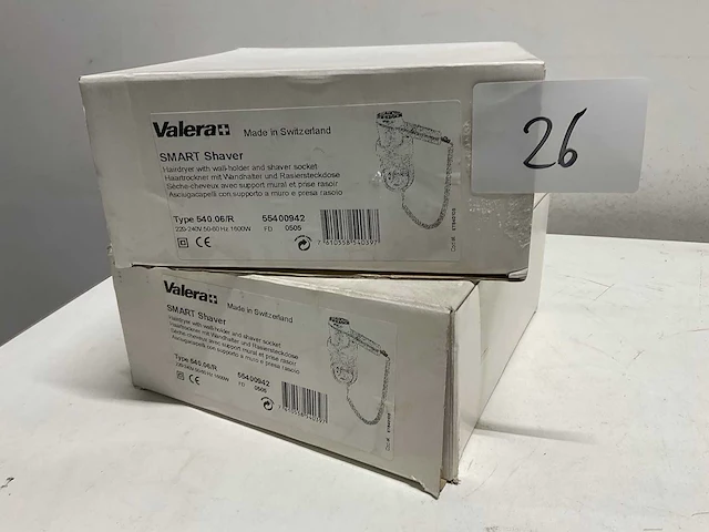 Valera - haardroger - haardroger wandmodel (2x) - afbeelding 1 van  4