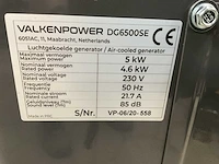 Valkenpower dg6500se stroomgenerator - afbeelding 9 van  9