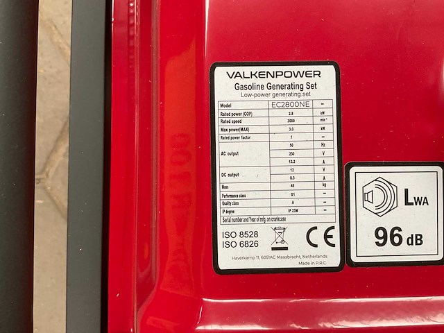 Valkenpower ec2800ne stroomgenerator - afbeelding 8 van  8