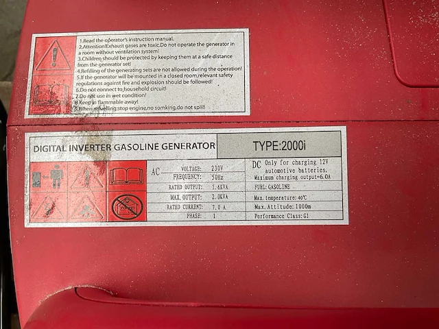 Valkenpower em2000i stroomgenerator - afbeelding 5 van  5
