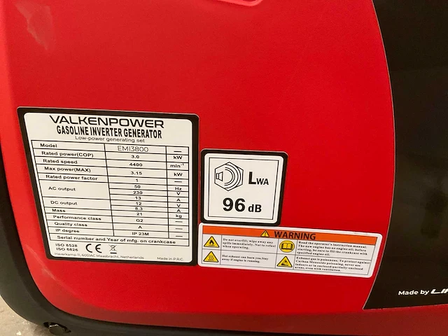 Valkenpower emi3800 stroomgenerator - afbeelding 6 van  6