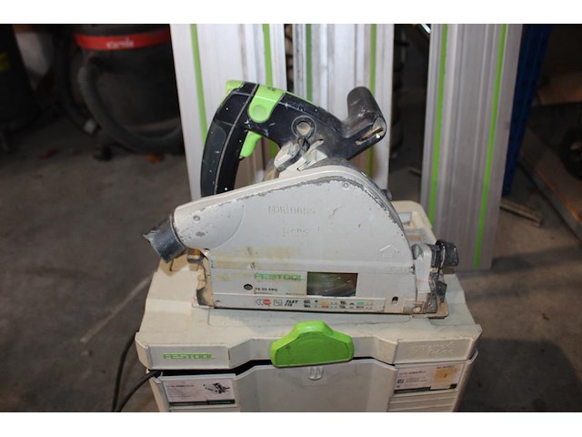 Valzaag festool ts55ebq incl. 3 geleiders 140 , 190 en 300 cm. - afbeelding 3 van  6