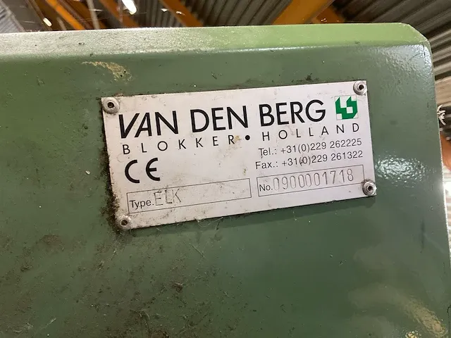 Van den berg so20bbbsl4dd bindmachine - afbeelding 15 van  31