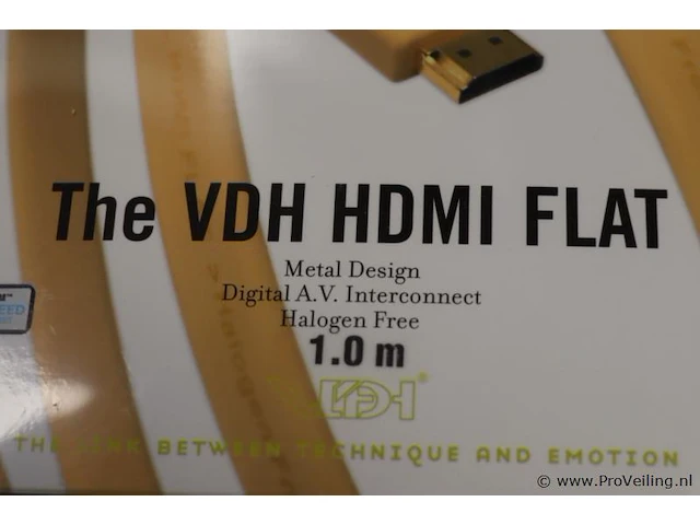 Van den hul hdmi kabel, 1mtr - afbeelding 2 van  3