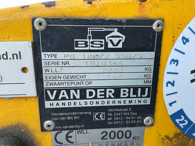 Van der blij pg100/2 pallethaak - afbeelding 3 van  11