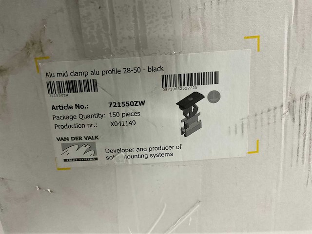 Van der valk - aluminium middenklem 28-50 mm (270x) - afbeelding 3 van  4