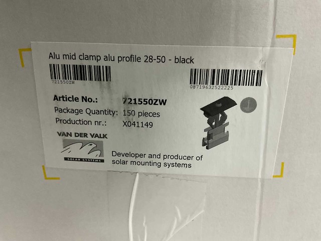 Van der valk - aluminium middenklem en eindklem (400x) - afbeelding 2 van  6