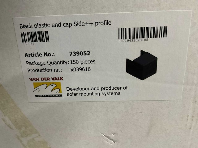 Van der valk - circa 500 stuks kunststof eindkappen - afbeelding 3 van  4