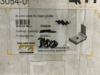 Van der valk - partij aluminium eindstop voor inlegsysteem circa 300 stuks - afbeelding 3 van  3
