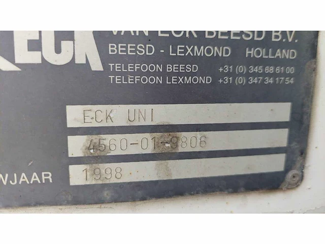 Van eck - 1998 - oplegger - afbeelding 13 van  15