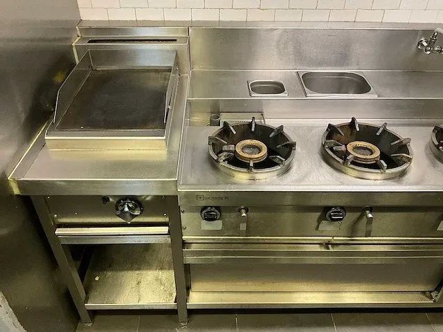 Van holten pannenkoekfornuis met friteur en bakplaat - afbeelding 3 van  5