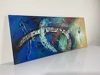 Van horck blue abstract 2006 - afbeelding 2 van  6