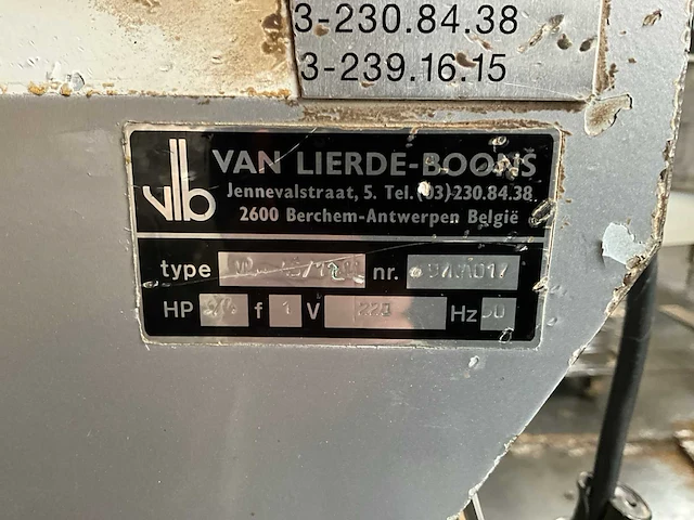 Van lierde-boons vl-45/12u broodsnijmachine - afbeelding 6 van  6