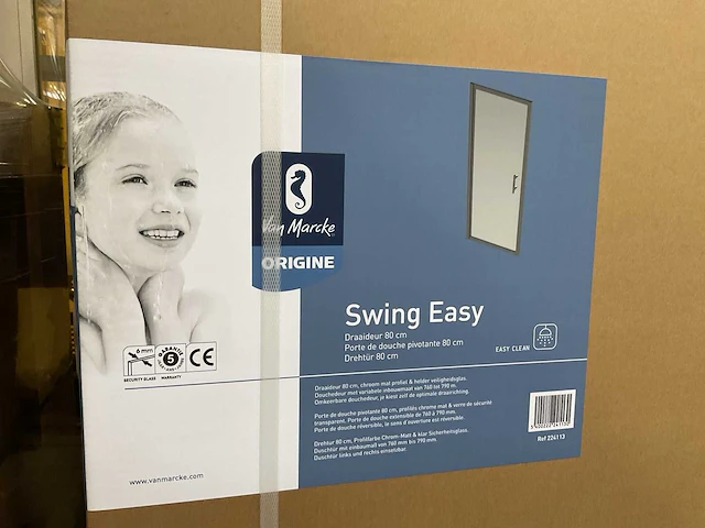 Van marcke swing easy douche draaideur 80 cm - afbeelding 3 van  4