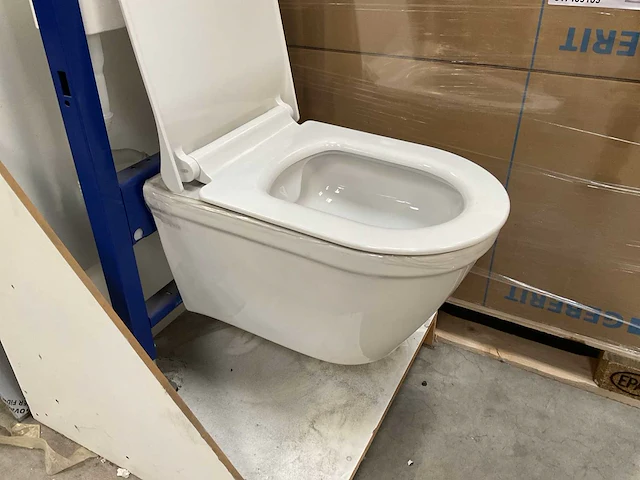 Van marcke wandcloset met geberit inbouwreservoir - afbeelding 4 van  11
