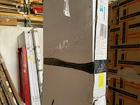 Van rijn nisdeur 2 delig mat zwarte profielen 120x200 cm antikalk - afbeelding 3 van  3