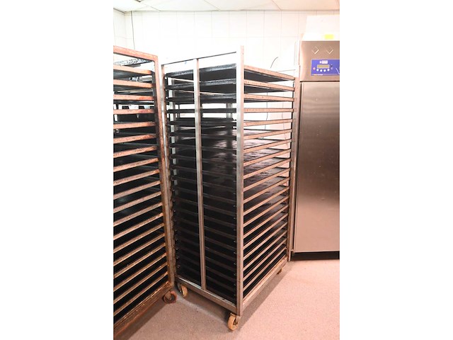 Van ‘t wout 20-delige rvs bakkerij oven platenwagen (6x) - afbeelding 2 van  5