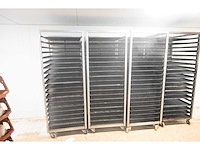 Van ‘t wout 20-delige rvs bakkerij oven platenwagen (6x) - afbeelding 3 van  5