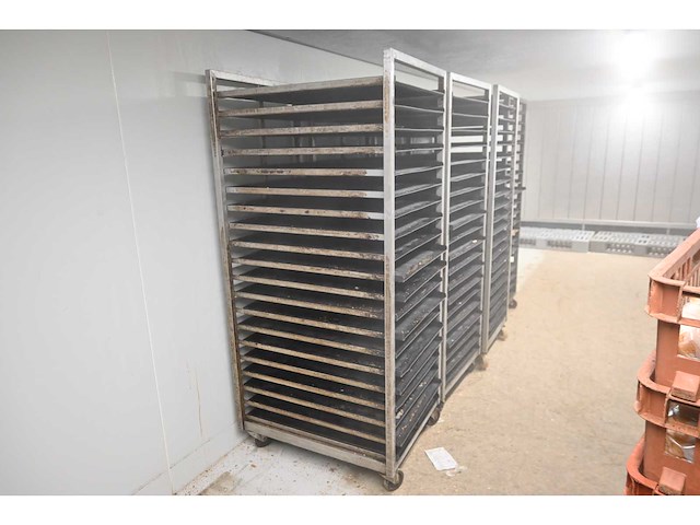 Van ‘t wout 20-delige rvs bakkerij oven platenwagen (6x) - afbeelding 5 van  5