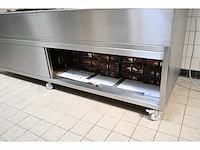 Van ‘t wout 5-delige oliebollenfriteuse / mobiele rvs werkbank - afbeelding 4 van  14