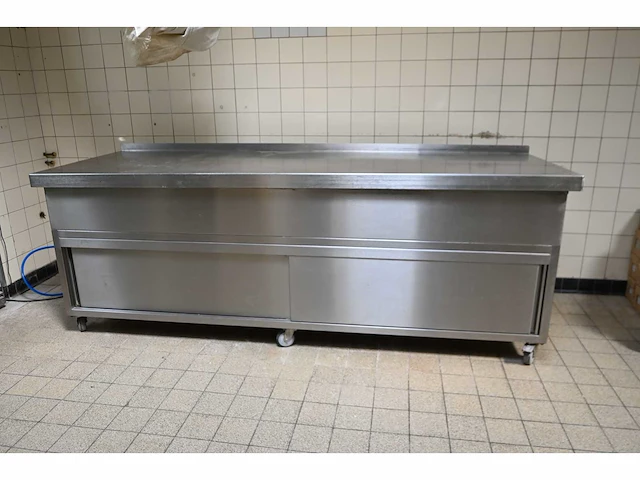 Van ‘t wout 5-delige oliebollenfriteuse / mobiele rvs werkbank - afbeelding 5 van  14