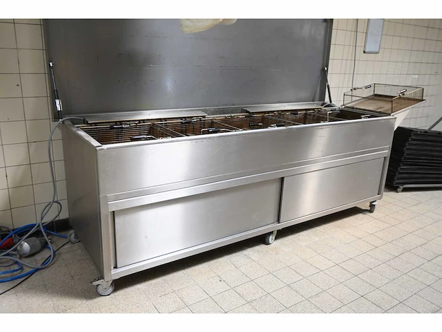 Van ‘t wout 5-delige oliebollenfriteuse / mobiele rvs werkbank - afbeelding 11 van  14