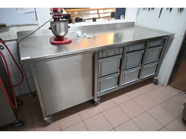 Van ‘t wout mobiele rvs werkbank - afbeelding 2 van  7