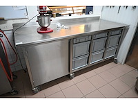 Van ‘t wout mobiele rvs werkbank - afbeelding 2 van  7