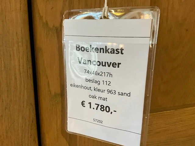 Vancouver eiken boekenkast - afbeelding 8 van  8