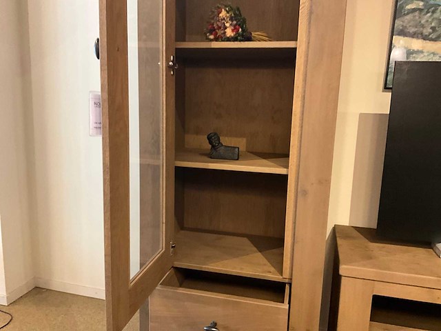 Vancouver eiken vitrinekast - afbeelding 5 van  7