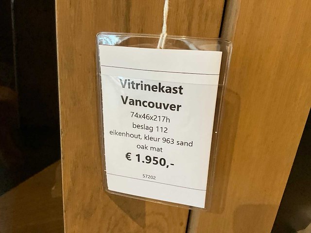 Vancouver eiken vitrinekast - afbeelding 6 van  7