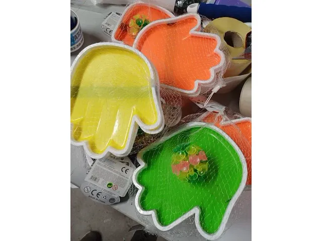 Vang en plakbal spel 1 set mix van kleur geleverd 1 set - afbeelding 5 van  5