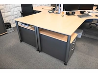 Vario l-bureau (in hoogte verstelbaar) (4x) - afbeelding 2 van  3