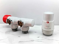 Vario term twins radiatator thermostaat aansluitset - afbeelding 1 van  5